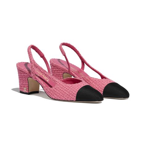 chanel black toe slingback|chanel pink slingbacks.